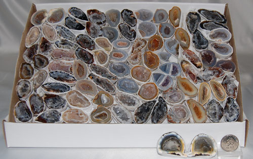 Image of mini geode pairs, extra quality, sold by the flat